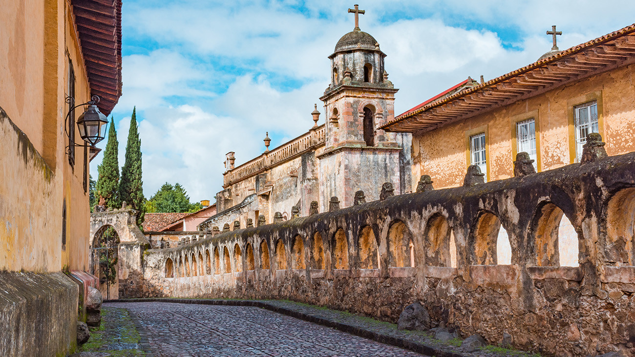 Templo de Sagrario in Pátzcuaro – both an order of Dominican nuns and the Lake Pátzcuaro Salamander found refuge within these walls. | Rubi Rodriguez Martinez, Shutterstock